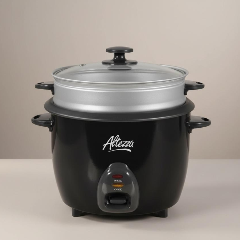 arrocera altezza negra 1 kilo ARROCERA ALTEZZA 1 KILO +VAPORERA NEGRA - Image 1