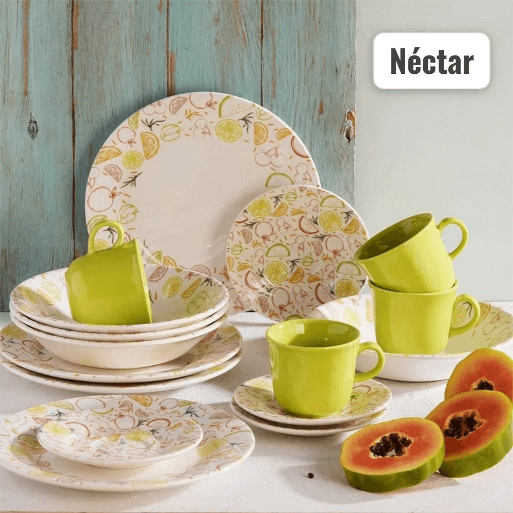 nectar VAJILLA CORONA NECTAR 4PT - 16 PZS REDONDA - Image 1